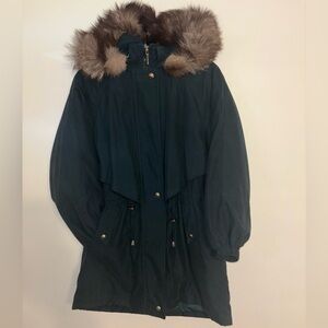 Women's Fur-Trimmed Parka Coat